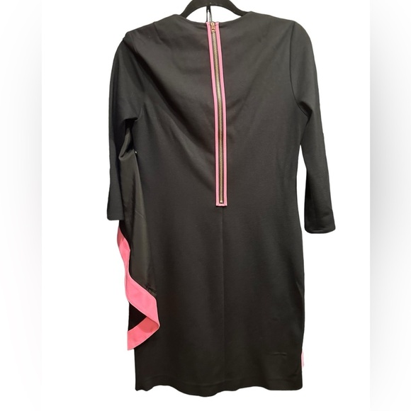 Ted Baker Women's Black Betriss One Side Draped Dress Size 3 - Picture 7 of 15